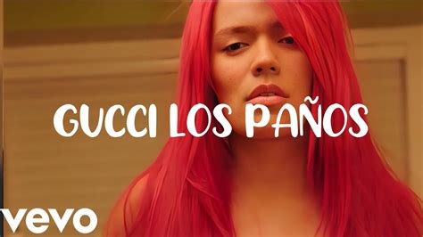 karol g gucci los paños letras|gucci los panos karol g.